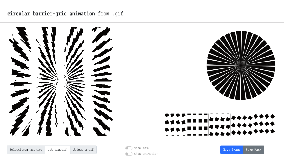 gif to circular barrier grid